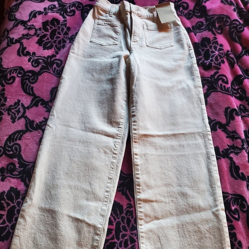 Madewell Beige Wide Leg Jean NWT